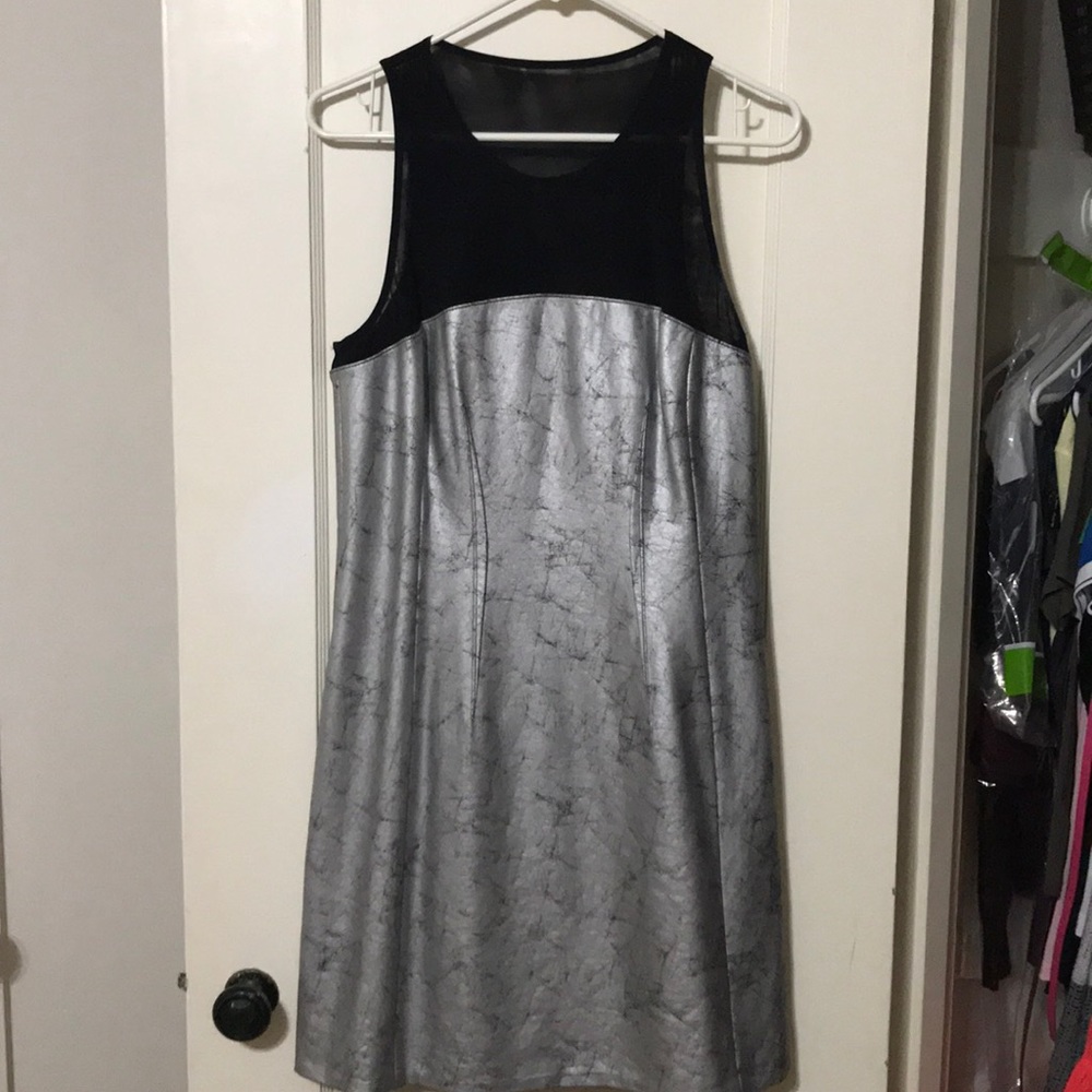 Catherine Metallic Silver Dress